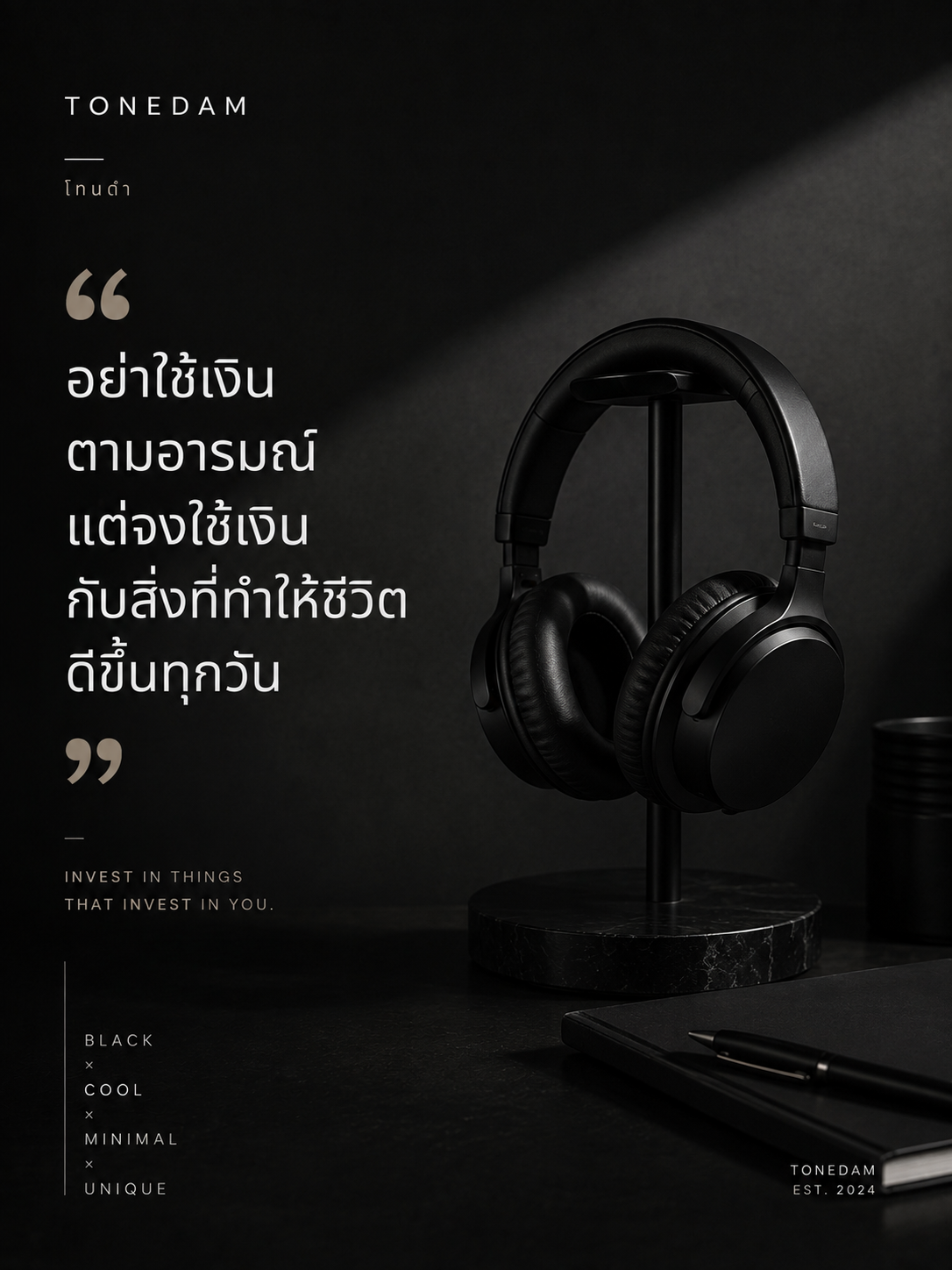 อย่าใช้เงินตามอารมณ์ แต่จงใช้เงินกับสิ่งที่ทำให้ชีวิตดีขึ้นทุกวัน
